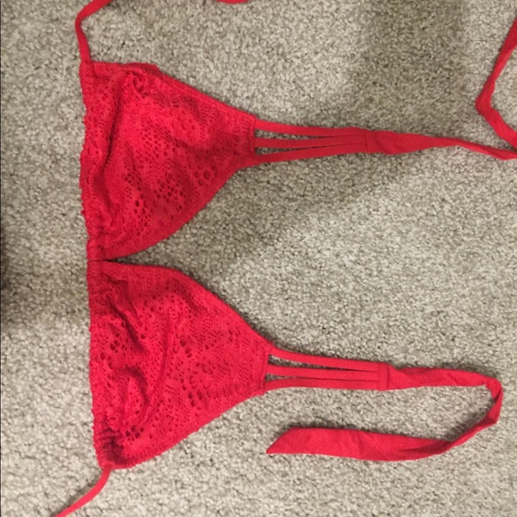 Red bathing suit top - Picture 1 of 1